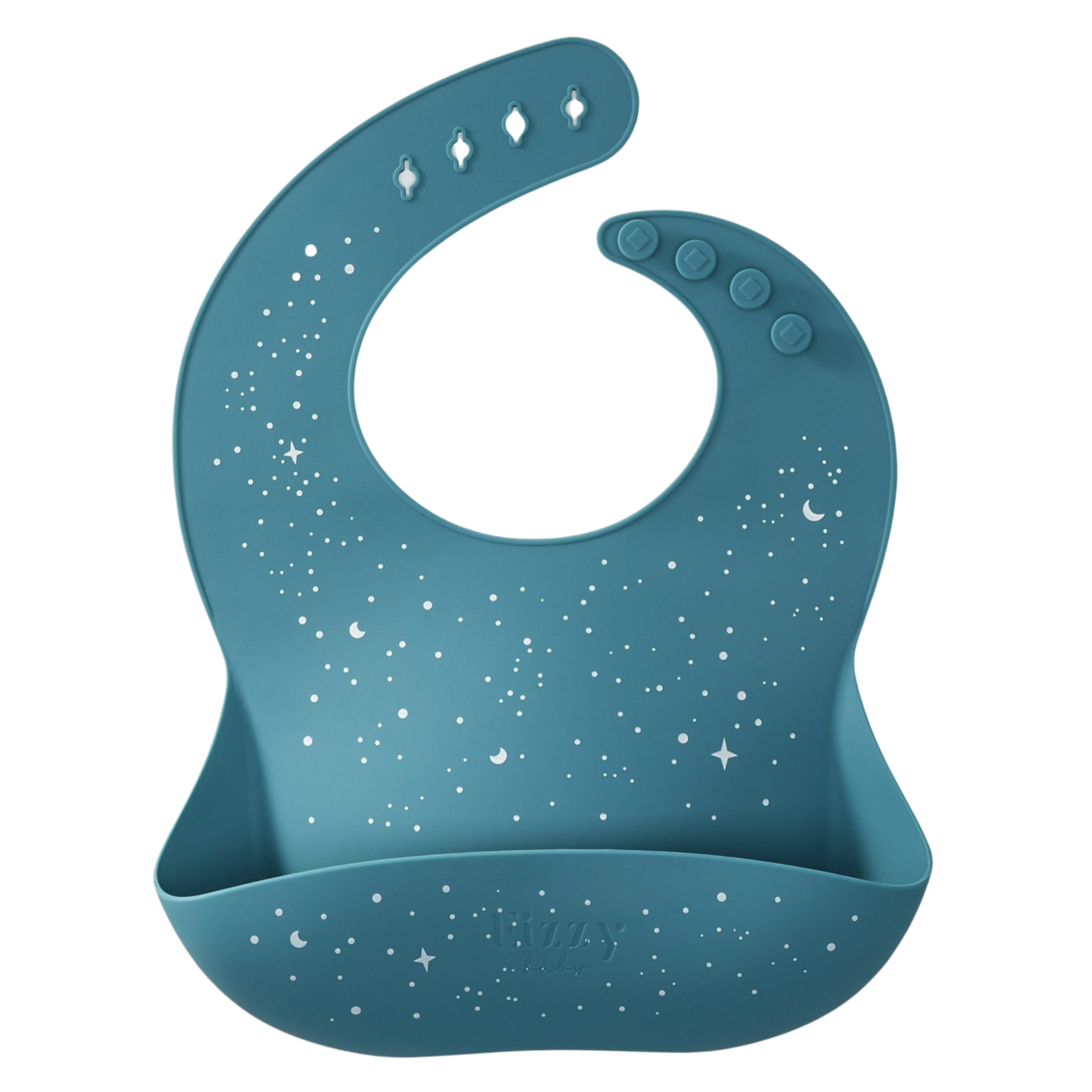 Baby Silicone Bib in Magical Teal